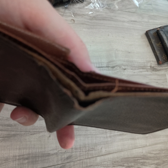 Louis Vuitton Bifold Wallet Leather Brown Authentic - Picture 8 of 14